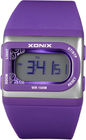 リチウム電池が付いている淡いピンクの防水レディース デジタル腕時計