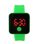 柔らかい革紐、リチウム電池が付いている注文の多彩な LED デジタルの腕時計