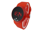 ギフトのための男女兼用の円形の導かれたタッチ画面の腕時計 TPU バンド AM PM 腕時計