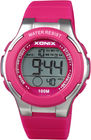 ピンクの十代のスポーツ レディース デジタル腕時計のクロノグラフ 1 年の保証 Kr