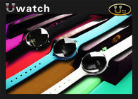 U の腕時計の ブルートゥース の腕時計、ブルートゥース の電話腕時計 UU のケイ素のバンドの ブルートゥース 3.0 の黒