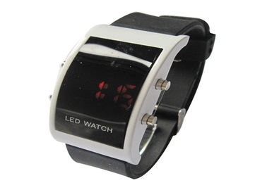 方法赤い LED ライトが付いている大きい表面人 LED デジタルの腕時計のタッチ画面